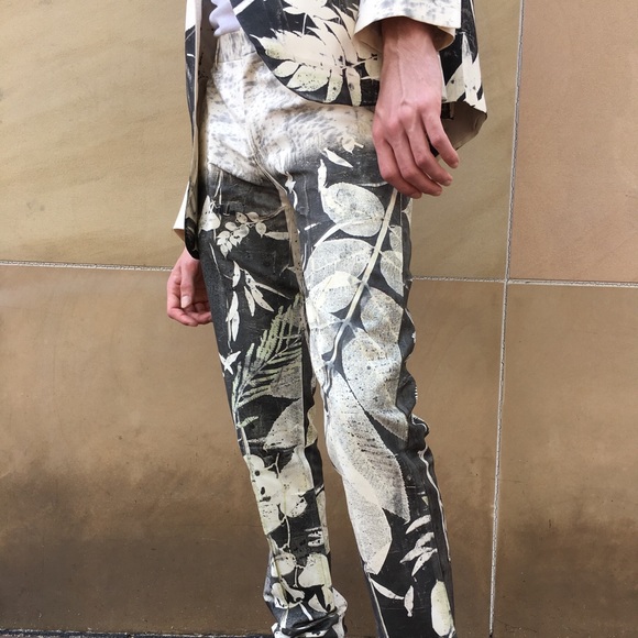 EveSkywalker Botanical Printed By Hand Linen Suit - Picture 6 of 7